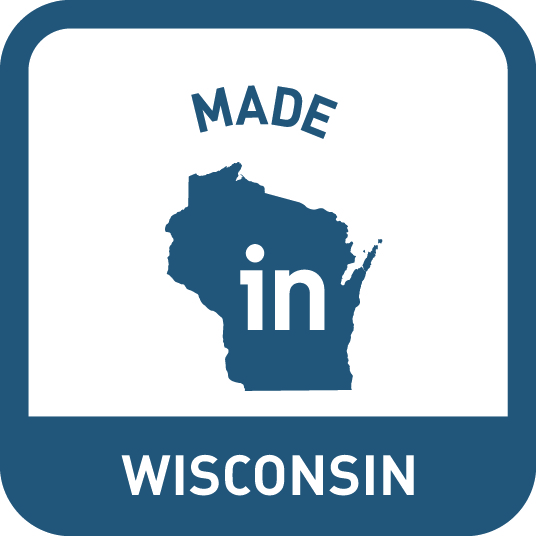 Made with pride in Wisconsin USA